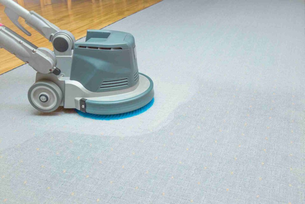 Individual operating a vacuum cleaner on a carpet, highlighting the importance of regular cleaning in maintaining a tidy home.